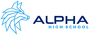 Market research for Alpha high school logo.