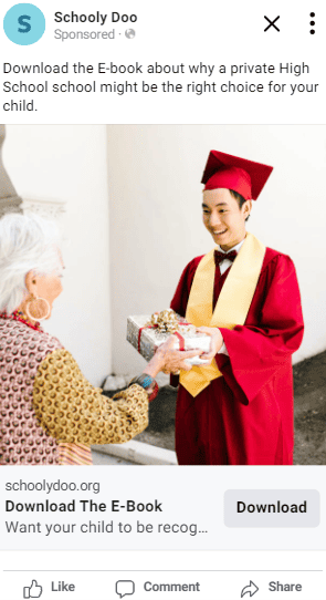 A woman in a graduation gown is holding an e-book while applying for student admissions online.